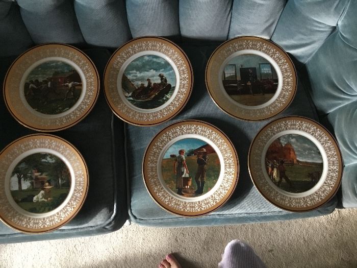 Franklin Mint Andrew Wyeth Collectible Bi-Centennial Plates 