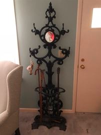 Cast Iron Hat/Coat and Umbrella Rack
