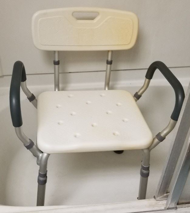 Shower chair with handles