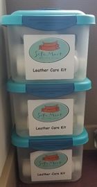 Leather cleaner kits