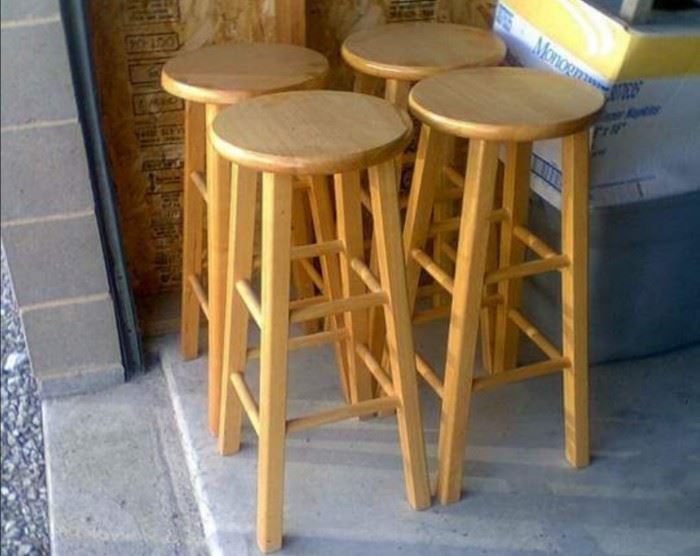 Wood stools