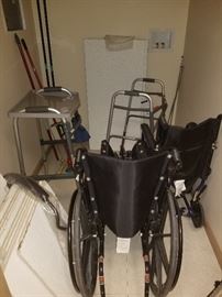 Wheel chairs, walkers, canes, crutches