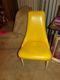 Bright Yellow Side Chair
