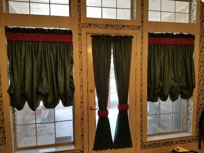 All curtains/draperies are for sale