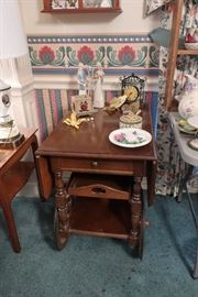 Mahogany teacart