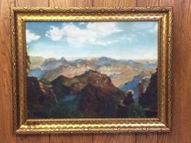 Grand Canyon painting dated 1936