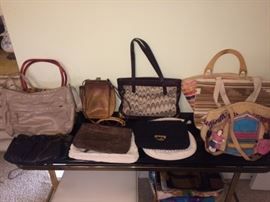 selection of purses