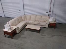 LEATHER SECTIONAL COMING FROM STORAGE 