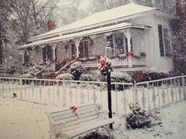 A picture of the house in winter.