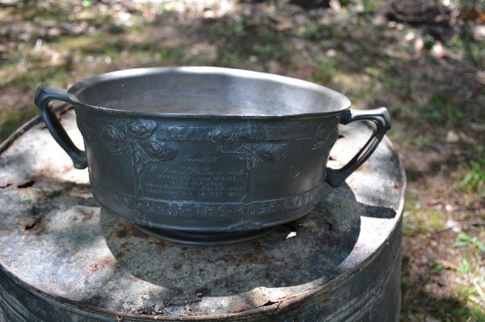 Interesting history behind this Masonic rose bowl!