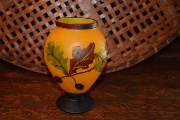 Cameo glass vase