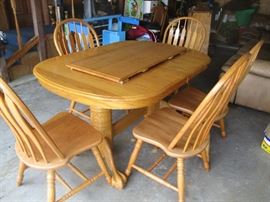 nice dining table and chairs