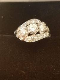 Item is Art Deco Old European cut diamond ring Cocktail Anniversary Engagement
Antique, Art deco period piece. Excellent, all original, and ready to wear condition!” 
Modified Item: No
Fancy Diamond Color: Not Applicable
Total Carat Weight: 1.75 
Main Stone Creation: Natural Old European
Polish: Very Good 
Symmetry: Very Good
Very Good Clarity: VVS2
Occasion: Engagement Secondary Anniversary 
Metal: Platinum
Clarity Characteristics OE (Old European Cut)