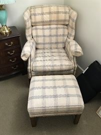 Wingback Chair / Ottoman $ 120.00