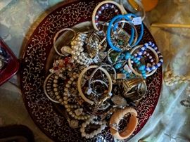 Bracelets gold silver Sterling pearls