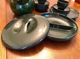 Russell Wright divided dish with cover