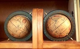 Globe Bookends