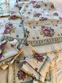 Beautiful embroidered linens