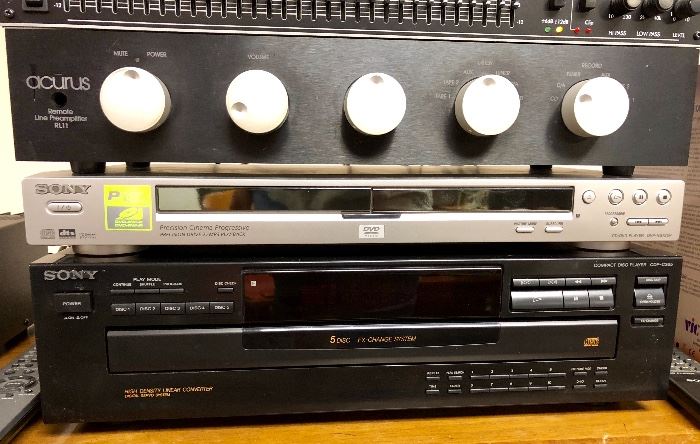 Acurus RL11 Remote Controlled Stereo Preamplifier, Sony CD Changer 