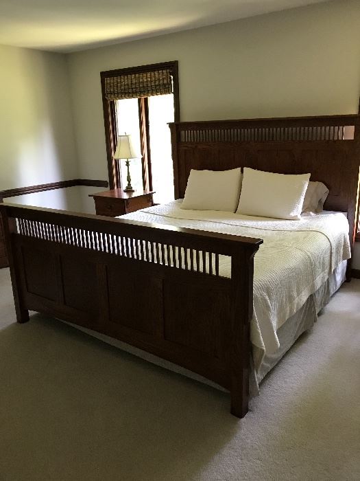 Buy it now - $2,500 Amish Sleep Number King Size Bed 