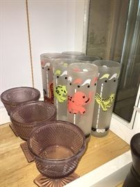 retro glassware