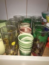 retro glassware