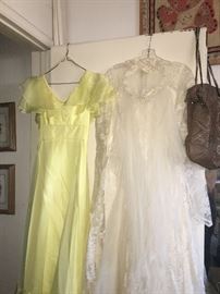 antique wedding gown