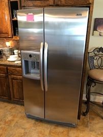 Stainless Steel Kenmore side by side refrigerator