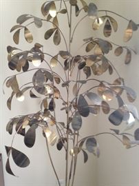 Lighted metal tree