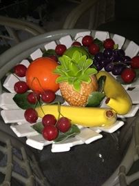 Ceramic bowl and fruit