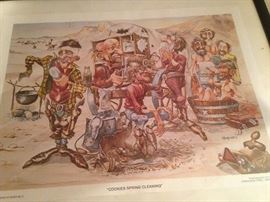 "Cookies Spring Cleaning" - cowboys getting a bath