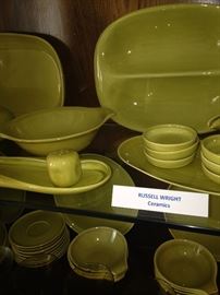 Russell Wright ceramics in chartreuse, one of the original colors