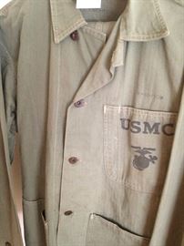 USMC infantry uniform from WWII includes leggings