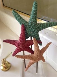 Exceptional starfish decor with acrylic base