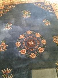 Large bordered rug