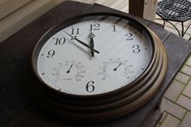 outdoor wall clock