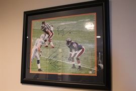 Brian Urlacher (#54) and Charles Tillman, Signed by Both.