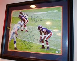 This is Brian Urlacher (54) and Charles Tillman (33)