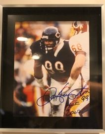 Dan Hampton Signed "HOF" in 2002. #99.