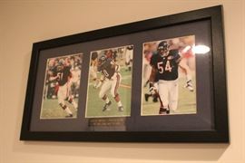 These are three great middle linebackers of the Chicago Bears!