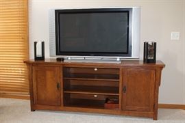 TV, Storage Cabinet.