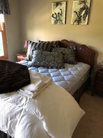 King bed with Sterns & Foster mattress & box spring