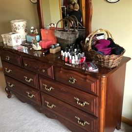 Dresser and mirror