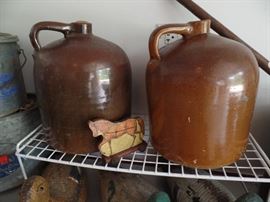 Pottery Crock Jugs