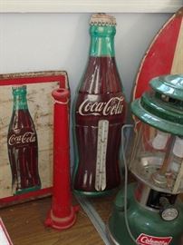 Vintage Coca-Cola tin thermometer 