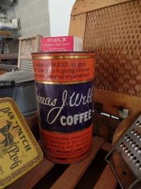Vintage Thomas J. Webb  coffee tin 