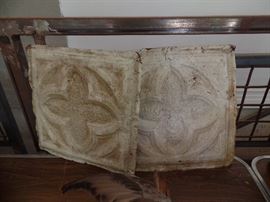 2 Vintage metal ceiling tins