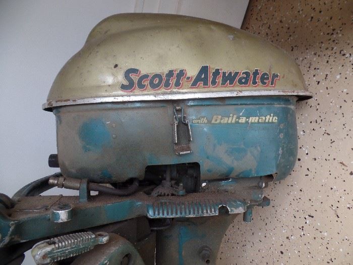 Scott-Atwater outboard  motor w/Bail-a-matic 
