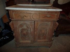 Cabinet with marble top 
