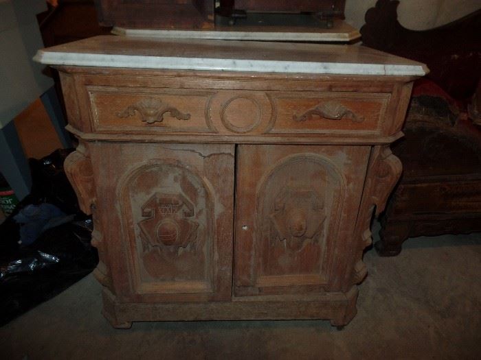 Cabinet with marble top 